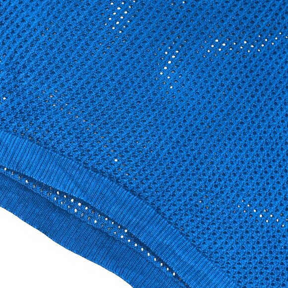 Jeanne Pierre Woman Open Knit 3/4 Length Sleeve Sweater-Blue-XXL-GUC - Picture 3 of 5